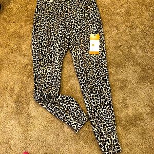Leopard Knit Jogger